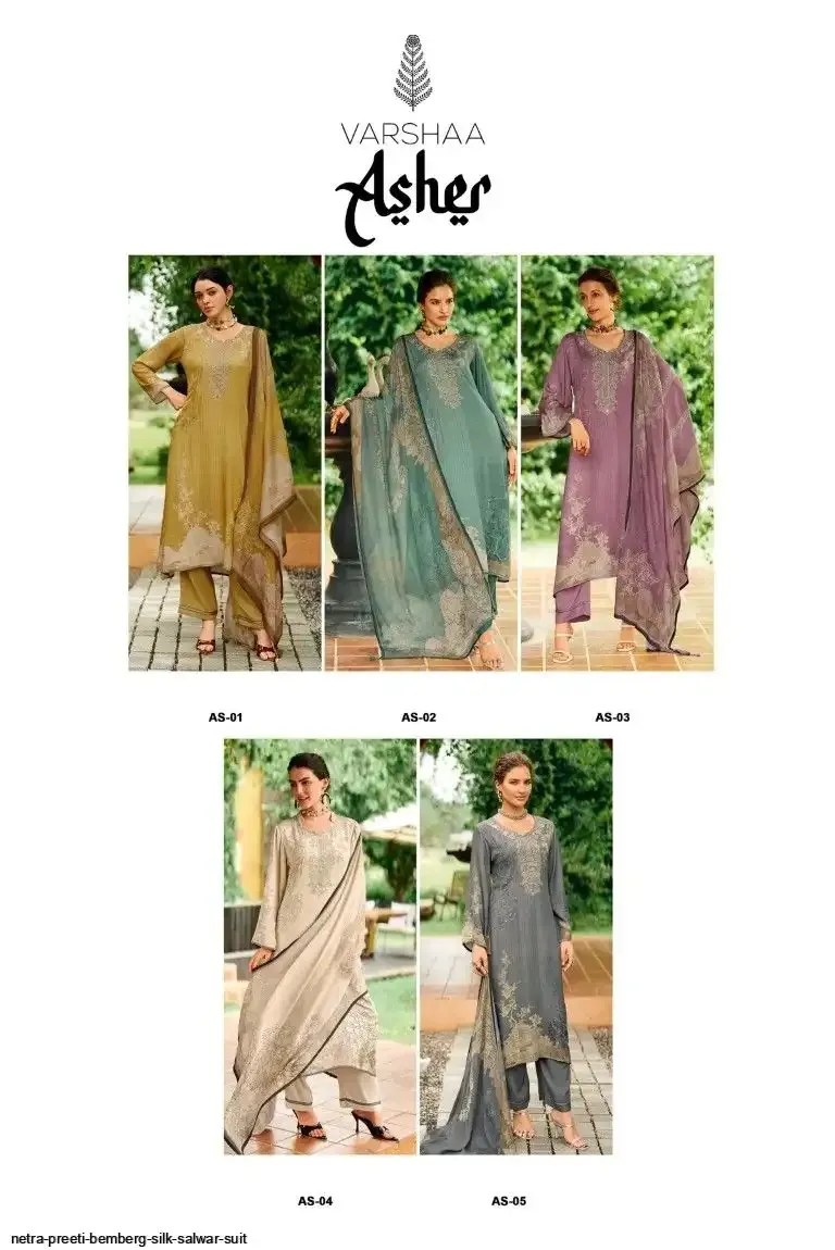Netra Peeti Bemberg Silk Wholesale Salwar Suit - Image 3