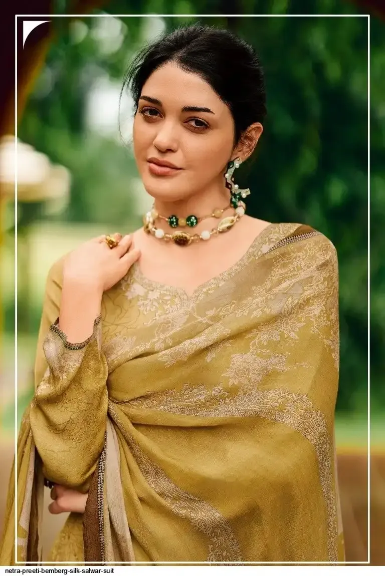 Netra Peeti Bemberg Silk Wholesale Salwar Suit - Image 5