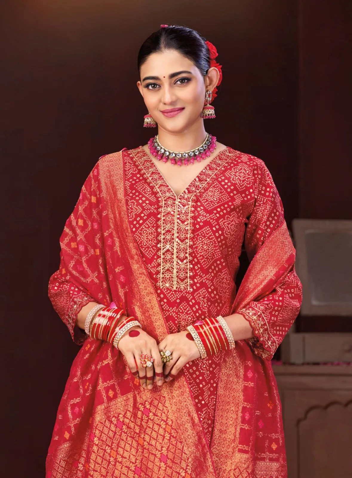 Radhika Saiyaan Vol 1 Berlin Silk Top Bottom And Dupatta Set — Wholesale Kurti With Bottom Dupatta, Radhika wholesale from Surat — view 1