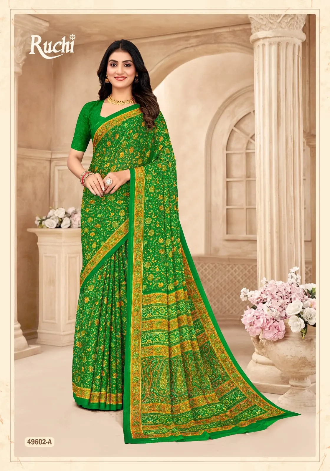 Ruchi Star Chiffon 206 Chiffon Printed Saree Collection