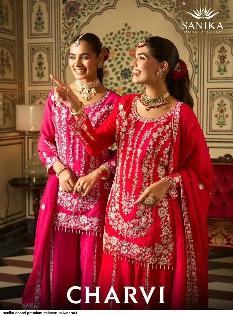 Sanika Charvi Premium Chinnon Salwar Suit