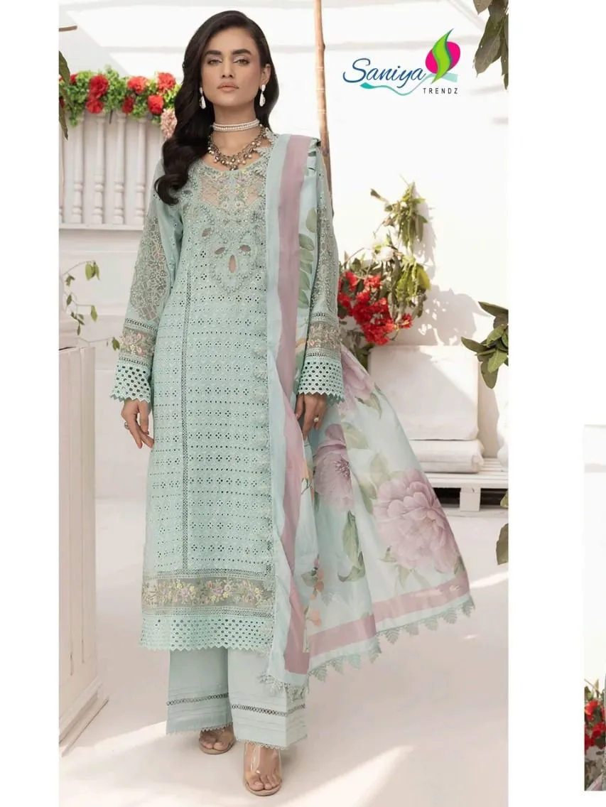 Saniya Adan Libas Chikankari Vol 34 Cotton Pakistani Suits