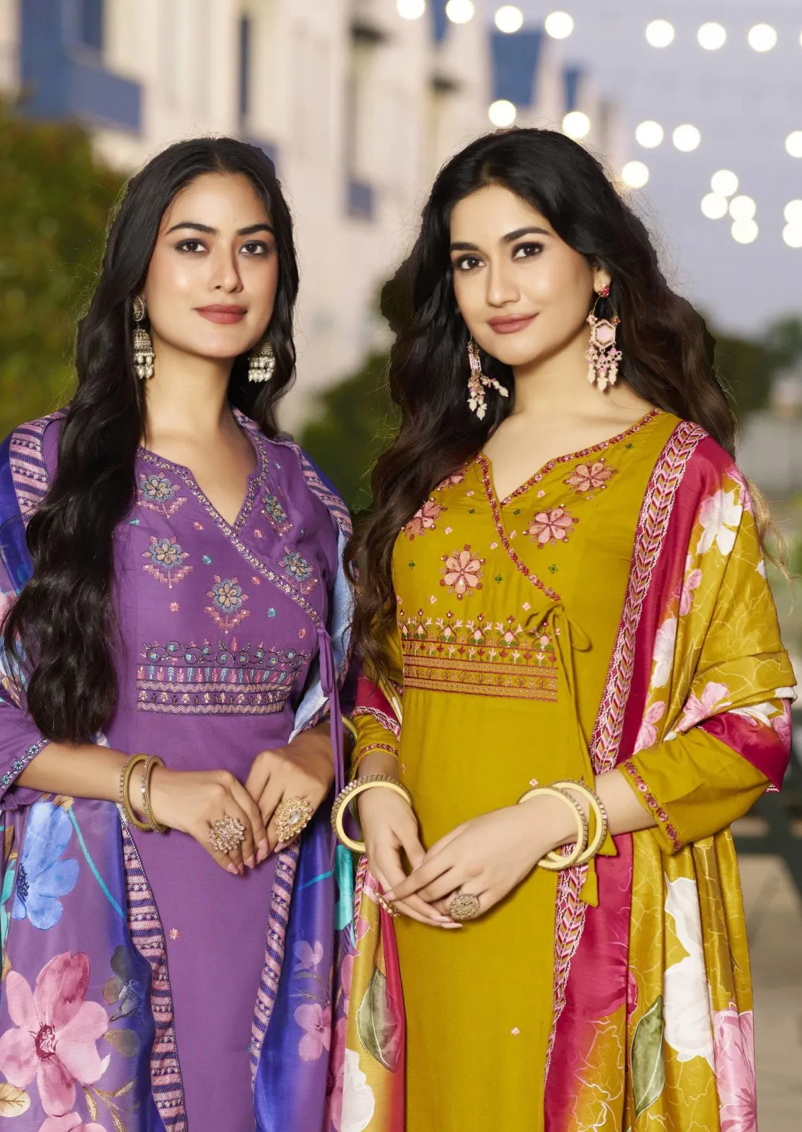 Woodee Sargam Fancy Thread Work Kurti Readymade Suit