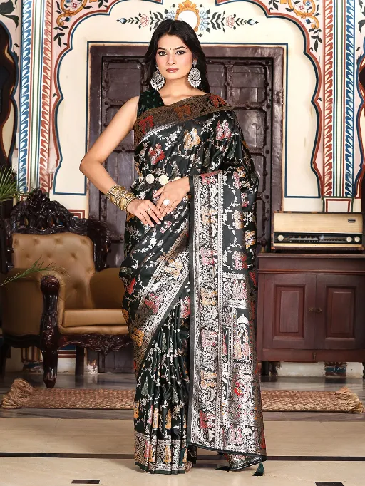ASTITA Elegance Vol 3 Silk Satin Saree Catalog - Image 4