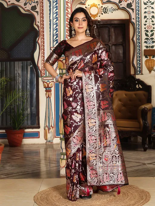 ASTITA Elegance Vol 3 Silk Satin Saree Catalog - Image 5