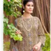 Alok Radhika Wholesale Jam Cotton Foil Print Embroidery Work Dress Material