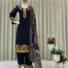 BE-397 Readymade Roman Silk Embroidered Salwar Suit Collection