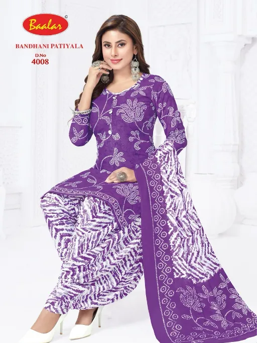 Baalar Bandhani Vol-4 Wholesale Heavy Cotton Printed Dress Material