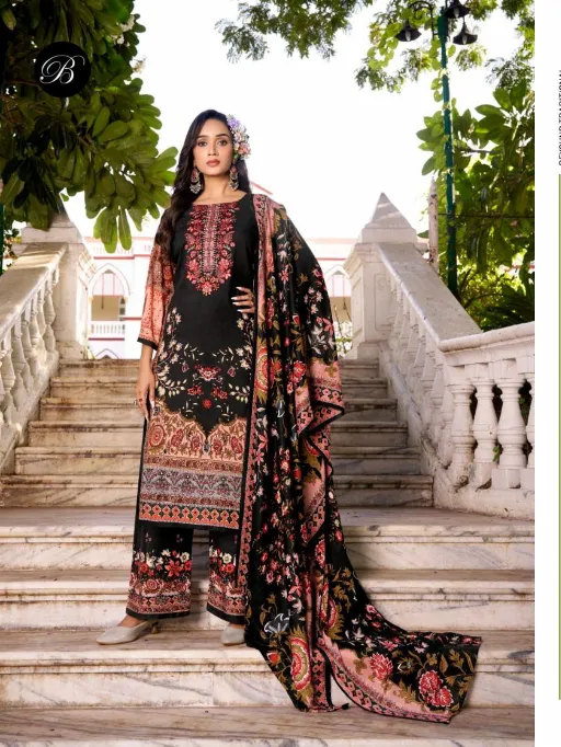 Belliza Dilshad Vol 5 Wholesale Pure Viscose Rayon Digital Printed Dress MaterialBelliza Dilshad Vol 5 Wholesale Pure Viscose Rayon Digital Printed Dress Material