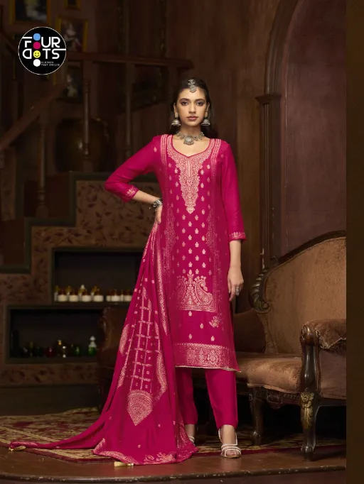 FOURDOTS EMMIE Wholesale Viscose Pashmina Salwar Suit Collection - Image 2