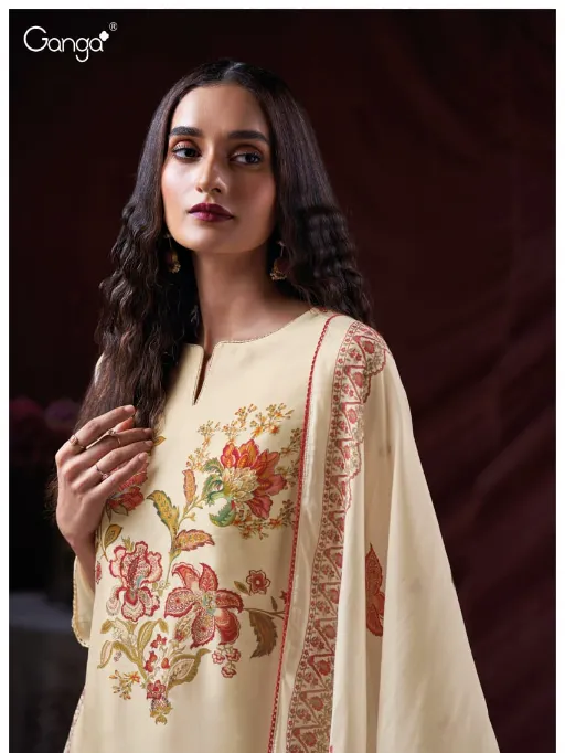 Ganga Grezia 3780 Bemberg Silk Printed Salwar Kameez Collection