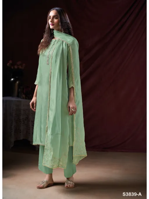 Ganga Maysha 3839 Wholesale Designer Silk Salwar Kameez Collection - Image 3