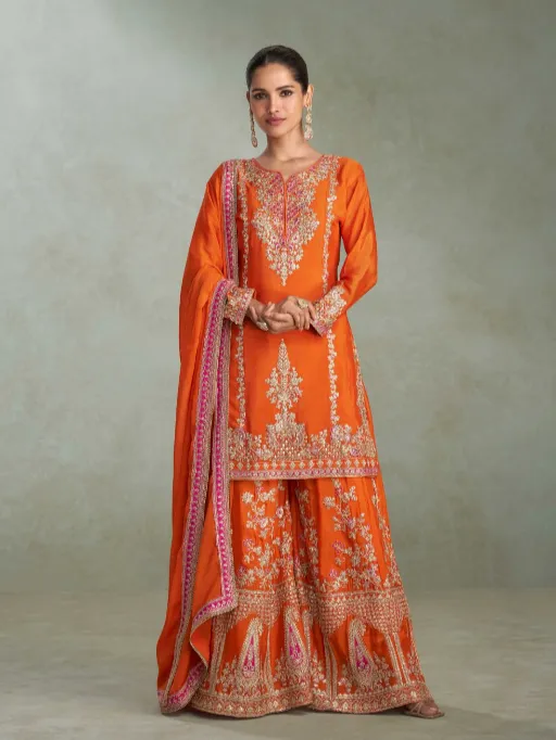 Gulkayra Vibhuti Wholesale Readymade Chinon And Hand Work Salwar Kameez