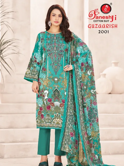 Guzaarish Vol-2 Wholesale Karachi Dress Material Soft Cotton Printed Suit - Image 7