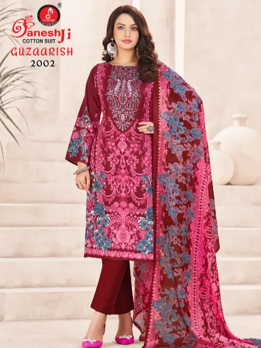 Guzaarish Vol-2 Wholesale Karachi Dress Material Soft Cotton Printed Suit - Image 8