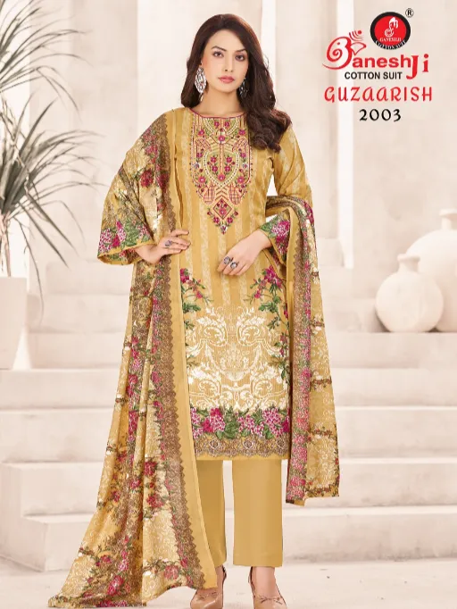 Guzaarish Vol-2 Wholesale Karachi Dress Material Soft Cotton Printed Suit - Image 9
