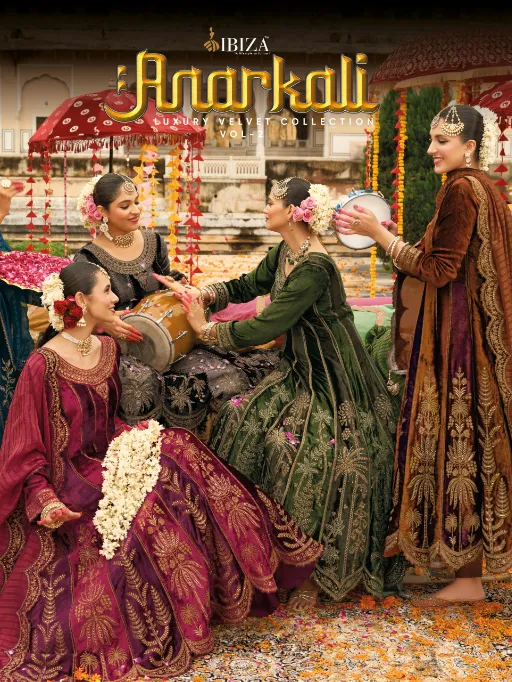 IBIZA Anarkali Vol-2 Wholesale Premium Velvet Embroidered Anarkali Collection - Image 6