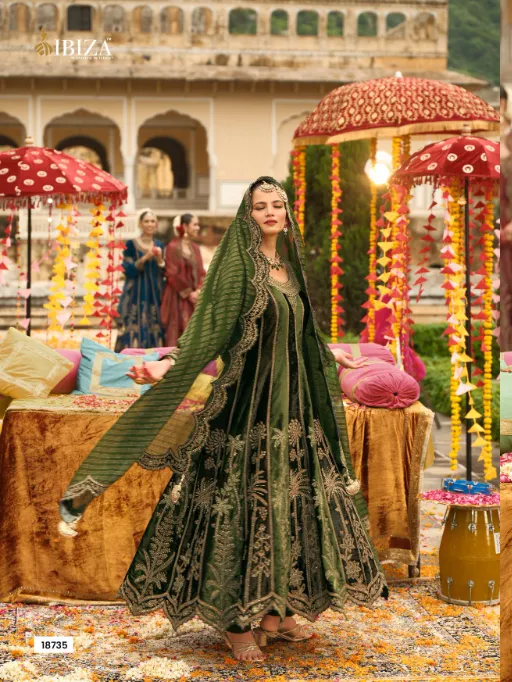 IBIZA Anarkali Vol-2 Wholesale Premium Velvet Embroidered Anarkali Collection - Image 9