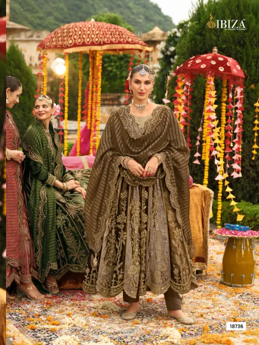 IBIZA Anarkali Vol-2 Wholesale Premium Velvet Embroidered Anarkali Collection - Image 2