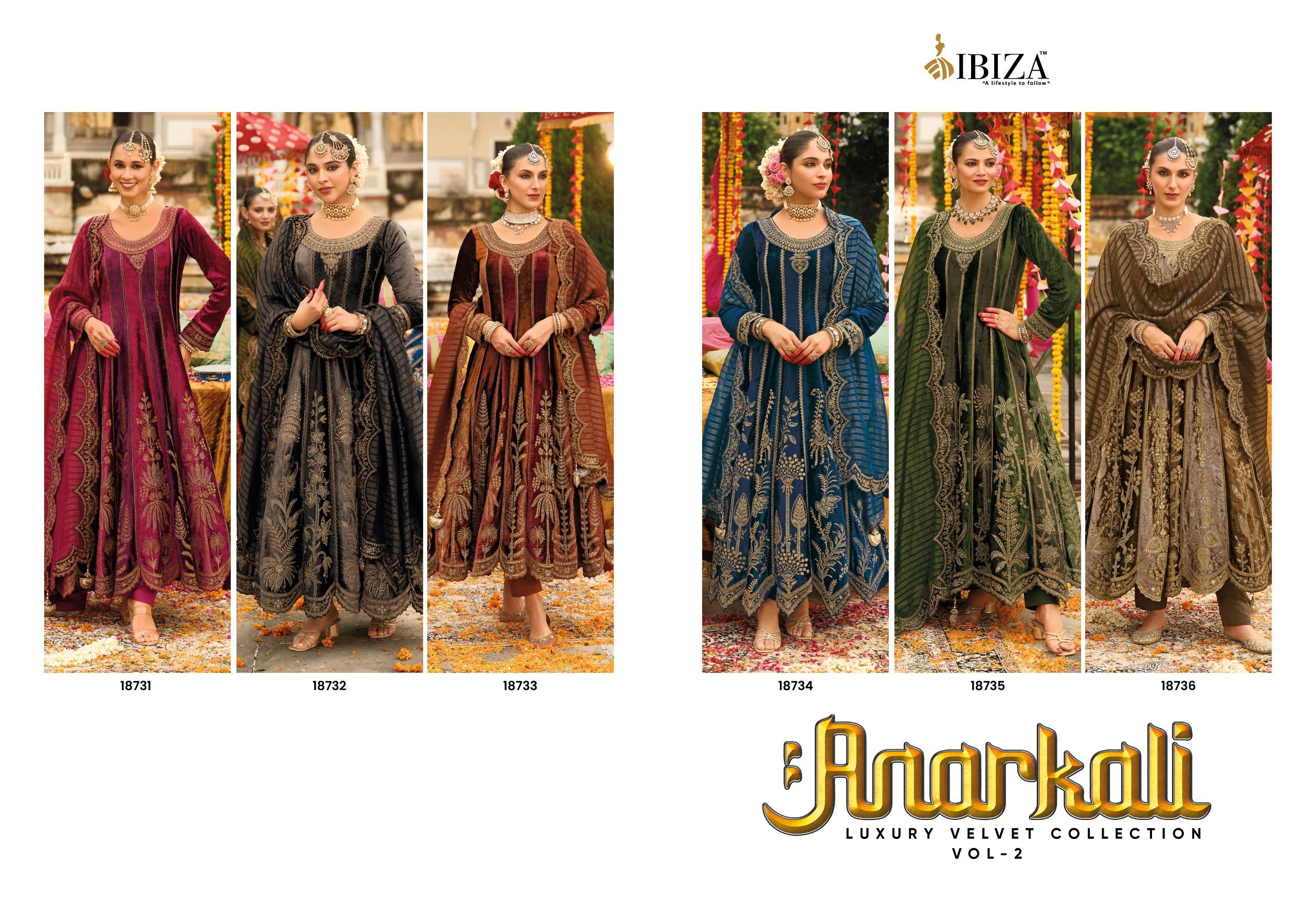 IBIZA Anarkali Vol-2 Wholesale Premium Velvet Embroidered Anarkali Collection - Image 10