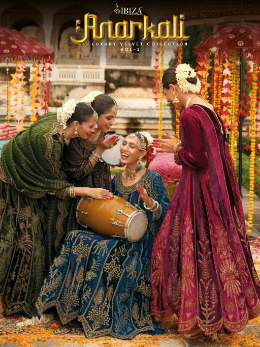 IBIZA Anarkali Vol-2 Wholesale Premium Velvet Embroidered Anarkali Collection - Image 3