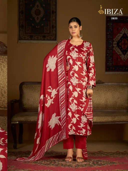 Ibiza Rimowa Wholesale Pure Pashmina Digital Print Handwork Salwar Kameez