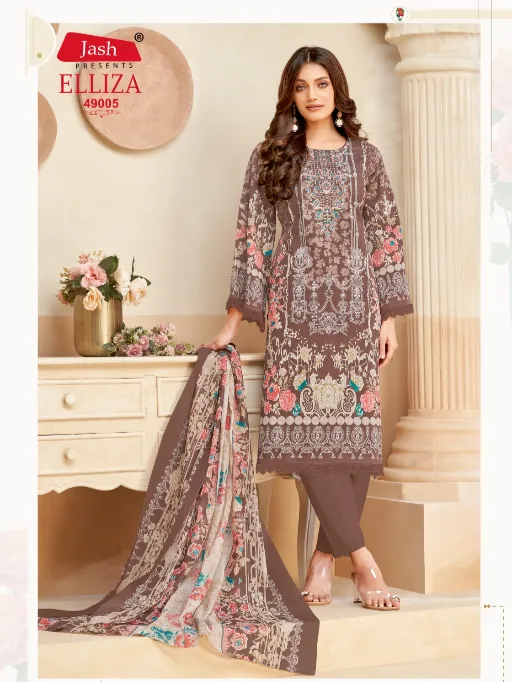 Jash Elliza Vol 49 Wholesale Cotton Printed Dress Material Collection - Image 3