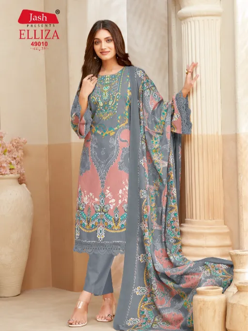 Jash Elliza Vol 49 Wholesale Cotton Printed Dress Material Collection - Image 4