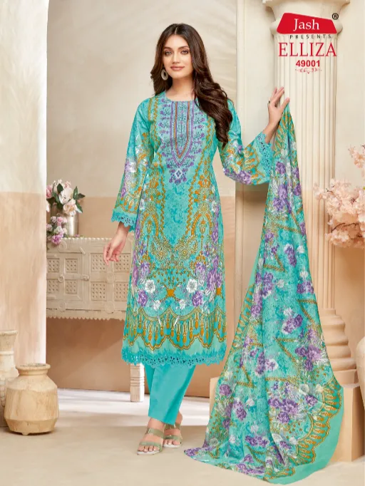 Jash Elliza Vol 49 Wholesale Cotton Printed Dress Material Collection - Image 5