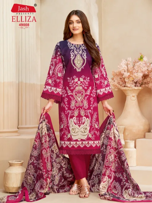 Jash Elliza Vol 49 Wholesale Cotton Printed Dress Material Collection - Image 6