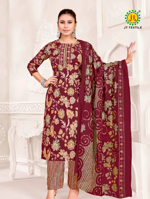Jt Namirah Vol 5 Wholesale Cotton Printed Dress Material Collection - Image 8