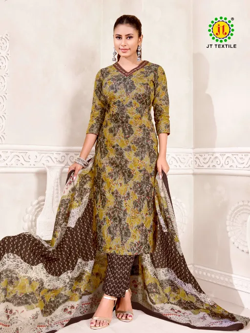 Jt Namirah Vol 5 Wholesale Cotton Printed Dress Material Collection - Image 2