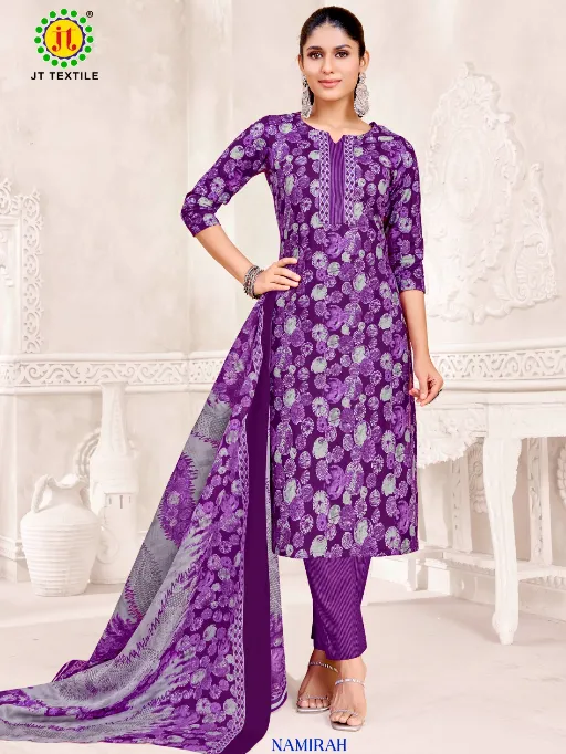 Jt Namirah Vol 5 Wholesale Cotton Printed Dress Material Collection - Image 5