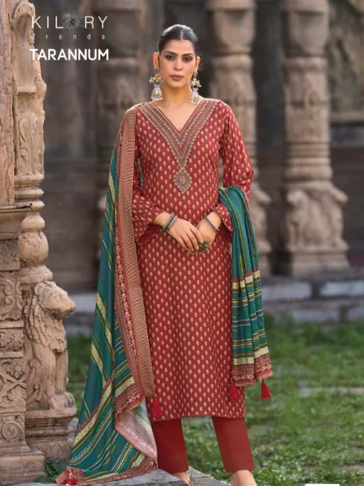 KILORY TRENDS Wholesale Tarannum Pure Viscose Pashmina Salwar Kameez - Image 5