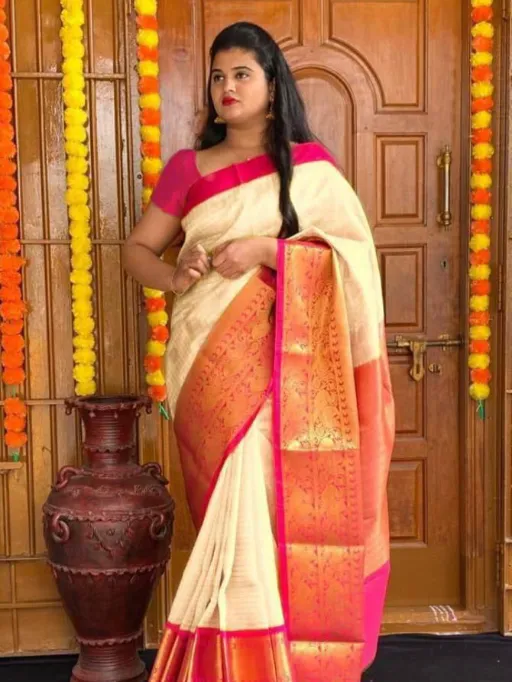 KP Creation KP-4005 Soft Lichi Silk Saree with Jacquard Work Catalog