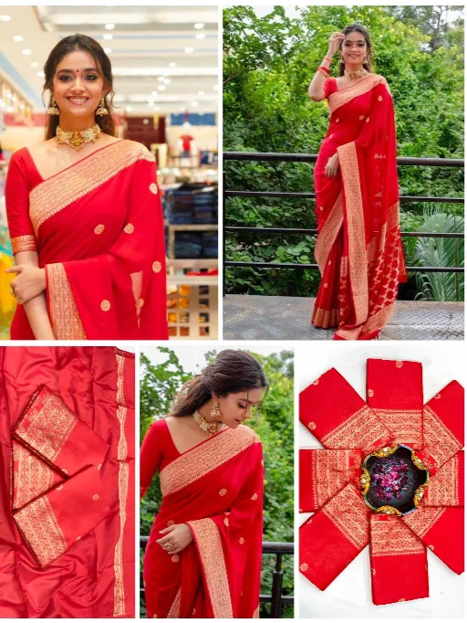 KP Creation KP-4089 Soft Lichi Silk Saree Catalog - Image 2