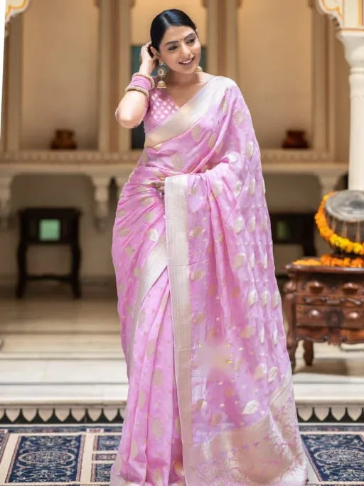 KP-R Creation KP-R 190 Wholesale Lichi Silk Saree Collection - Image 2
