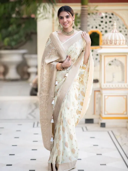 KP-R Creation KP-R 190 Wholesale Lichi Silk Saree Collection - Image 5