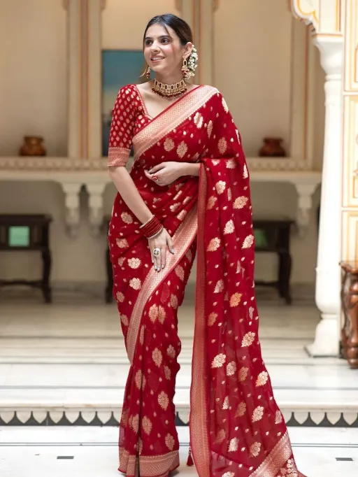 KP-R Creation KP-R 190 Wholesale Lichi Silk Saree Collection - Image 10