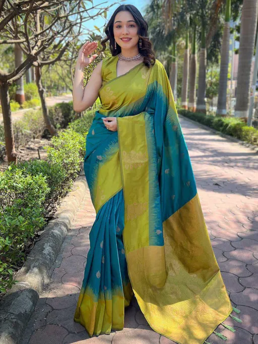 KP-R Creation KP-R 221 Lichi Silk Saree Collection