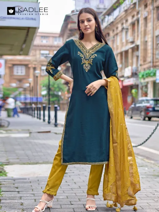 Kadlee Khanak Wholesale Readymade Designer Salwar Suit Catalog - Image 8