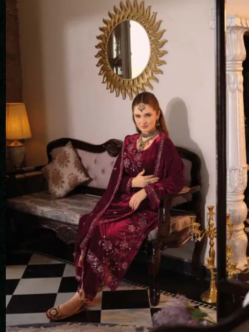 Kilory Noor Mahal Wholesale Velvet Fancy Work Designer Salwar Kameez