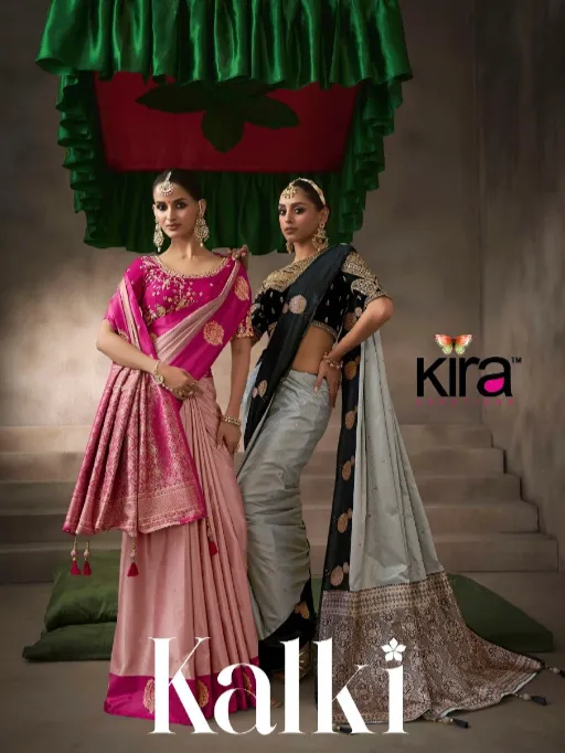 Kira Kalki Pylure Satin Silk Saree Collection - Image 2