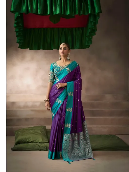 Kira Kalki Pylure Satin Silk Saree Collection - Image 4