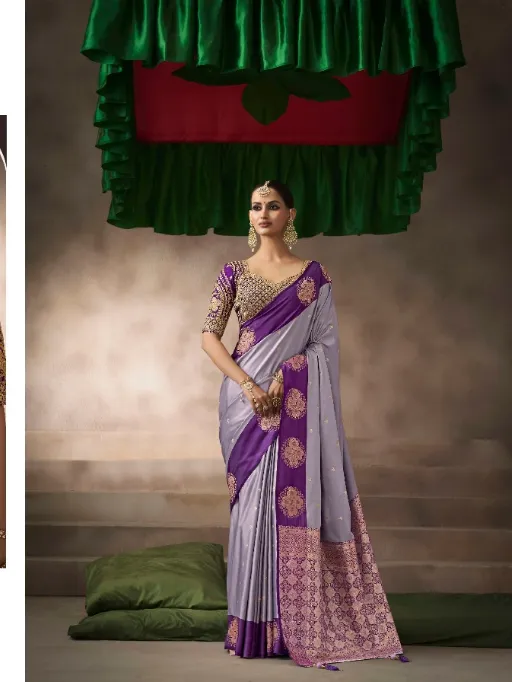 Kira Kalki Pylure Satin Silk Saree Collection - Image 6