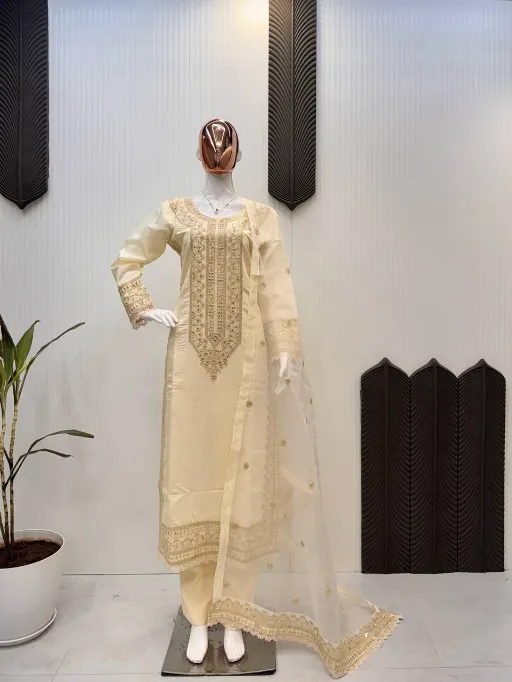 LG-1913 Readymade Roman Silk Embroidered Salwar Suit Catalog