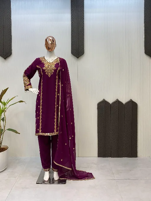 LG LEEMBOGEE LG-1933 Readymade Georgette Sequence Salwar Suit Catalog