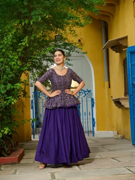 LW-7137 Fendy Embroidered Stitched Lehenga Choli Catalog - Image 7