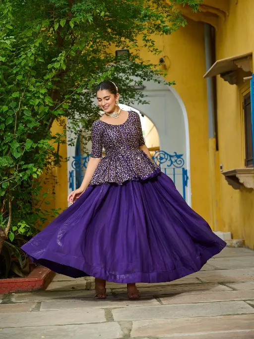 LW-7137 Fendy Embroidered Stitched Lehenga Choli Catalog - Image 4