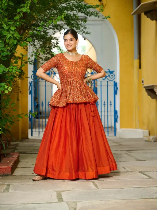 LW-7137 Fendy Embroidered Stitched Lehenga Choli Catalog - Image 9